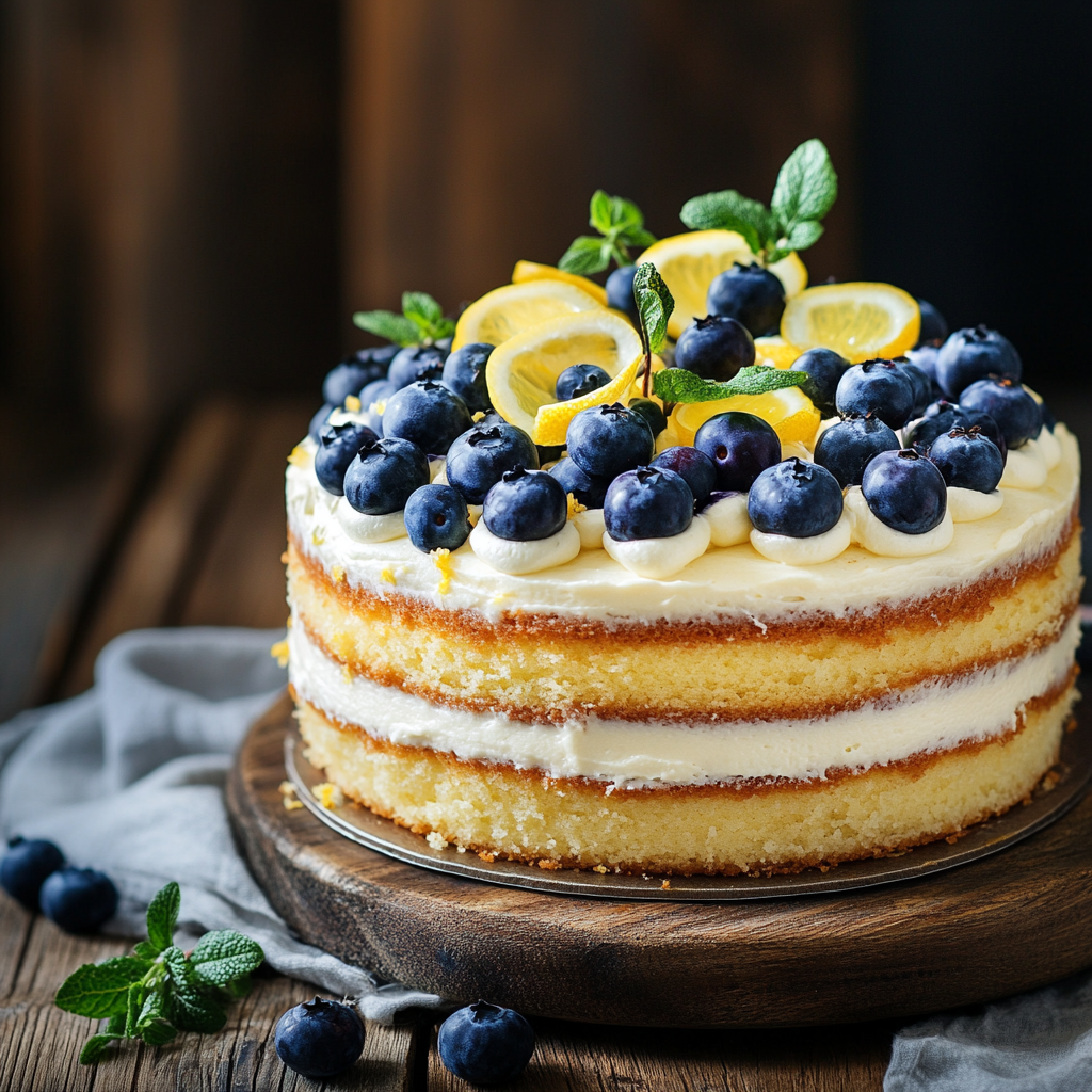 blueberry lemon mascarpone cake recipe