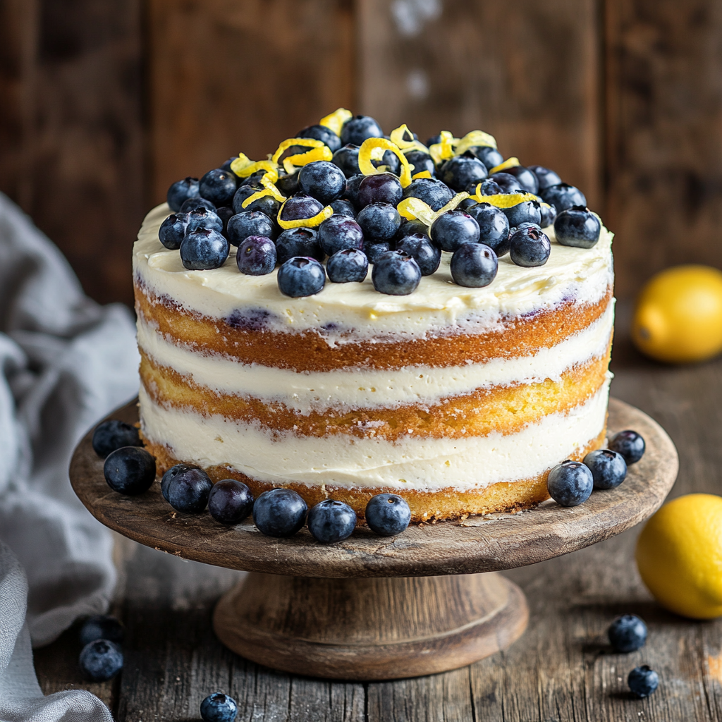 blueberry lemon mascarpone cake recipe