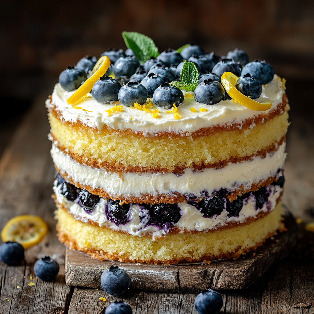 blueberry lemon mascarpone cake recipe
