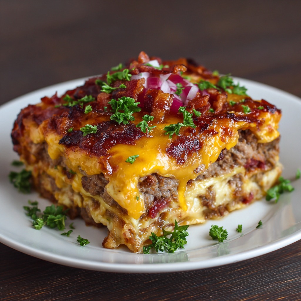Bacon Cheeseburger Lasagna Recipe