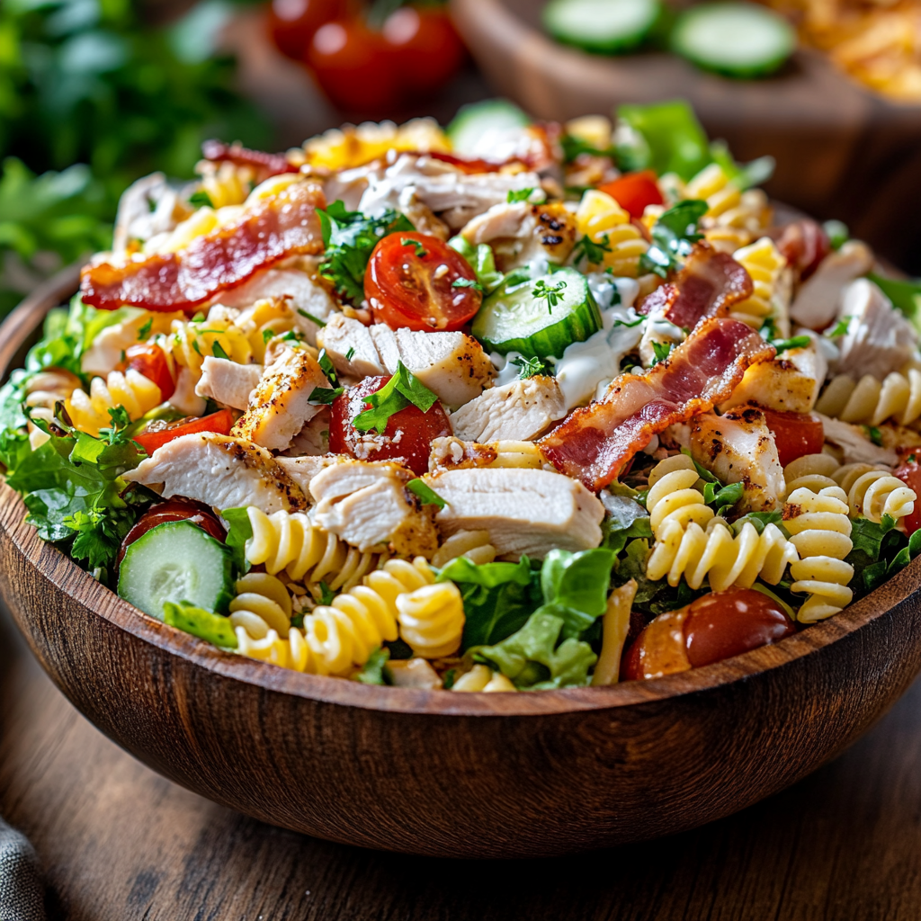 Club Sandwich Pasta Salad Recipe