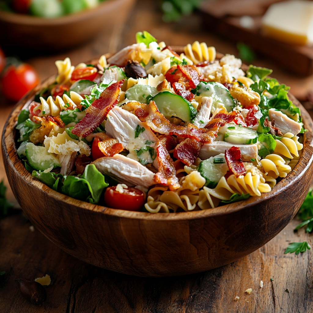 Club Sandwich Pasta Salad Recipe