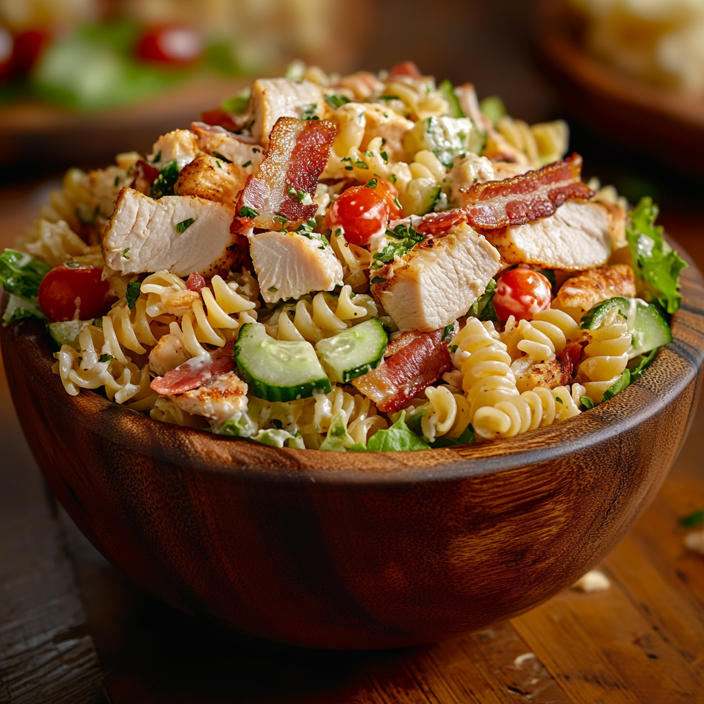 Club Sandwich Pasta Salad Recipe