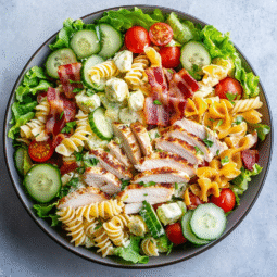 Club Sandwich Pasta Salad Recipe