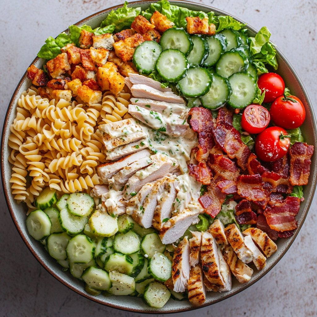 Club Sandwich Pasta Salad Recipe