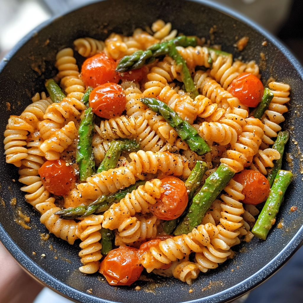 Asparagus Tomato Pasta Recipe​