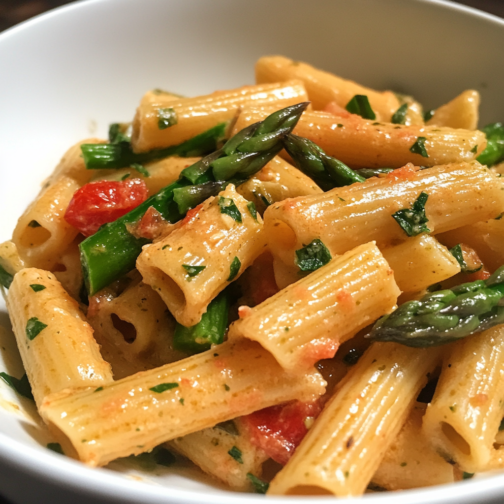Asparagus Tomato Pasta Recipe​