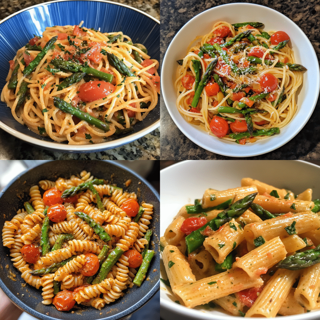Asparagus Tomato Pasta Recipe​