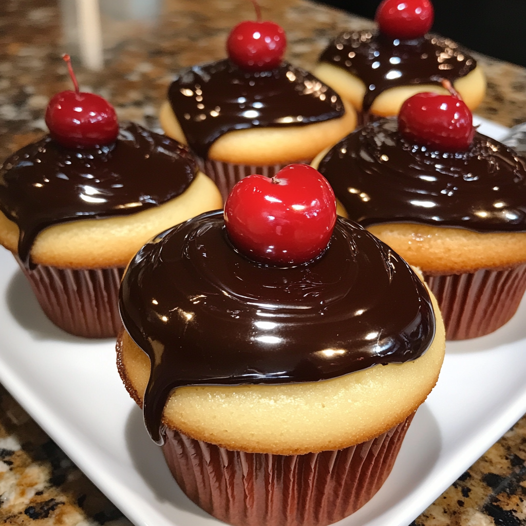 Boston Cream Cupcakes Recipe