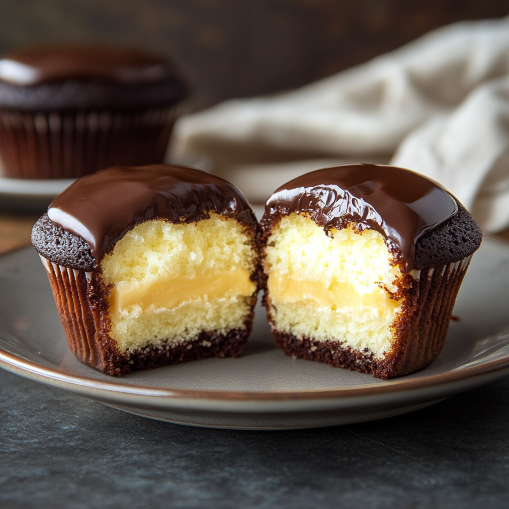 Boston Cream Cupcakes Recipe