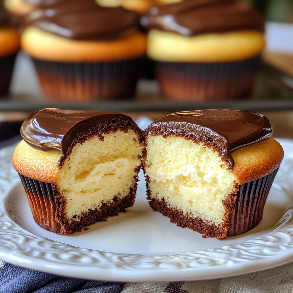 Boston Cream Cupcakes Recipe