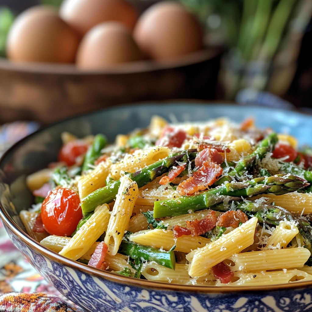 Asparagus Tomato Pasta Recipe​