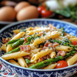 Asparagus Tomato Pasta Recipe​