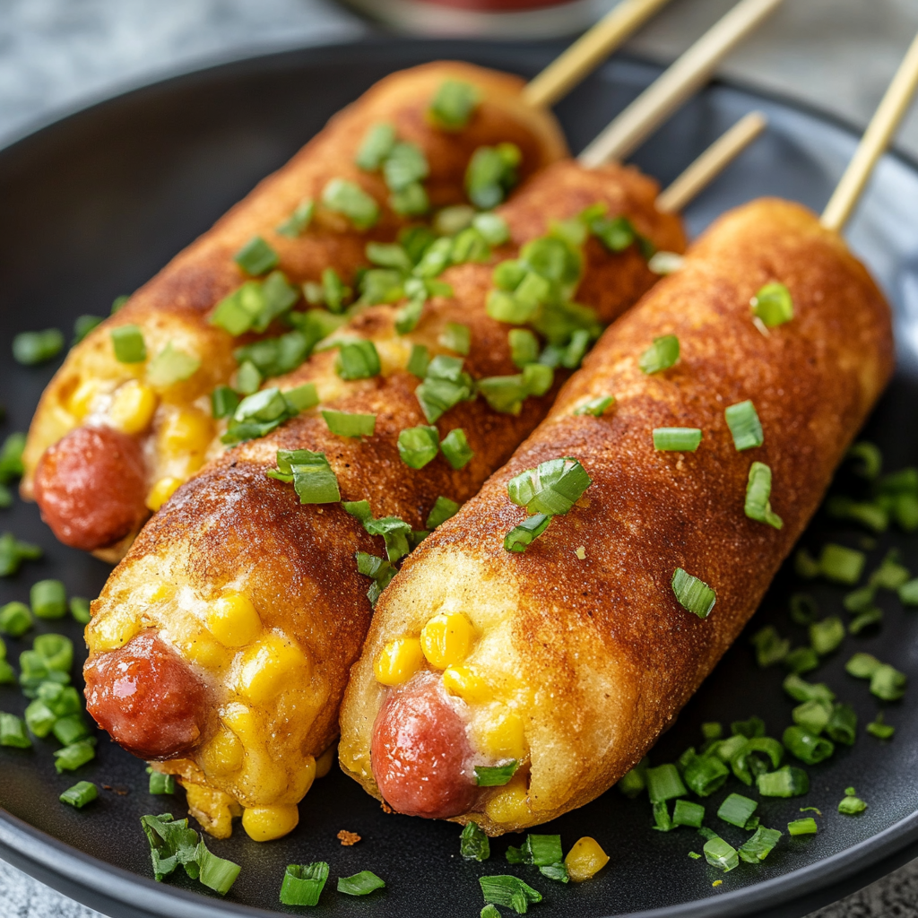 Air Fryer State Fair Corn Dogs