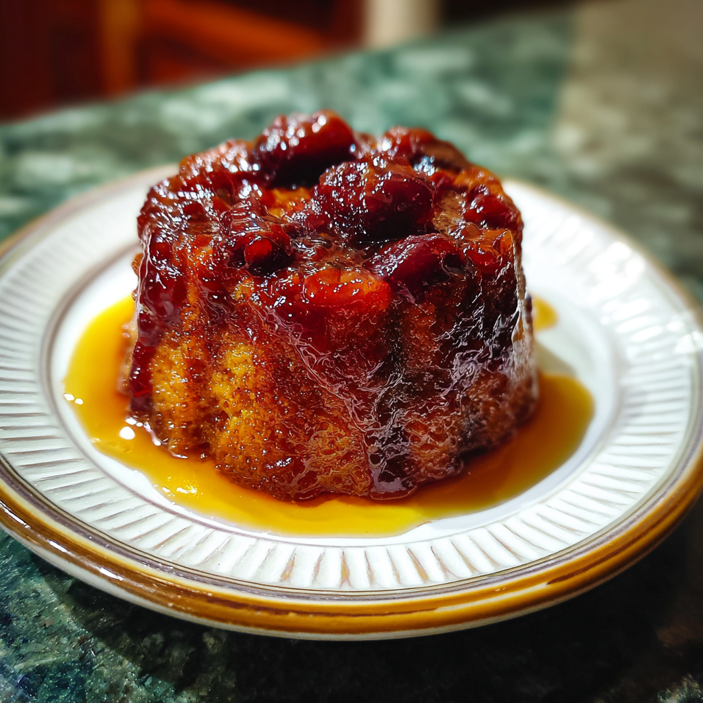 baked sticky rhubarb pudding recipe