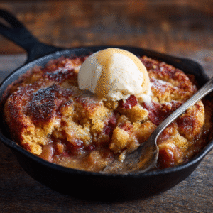 baked sticky rhubarb pudding recipe