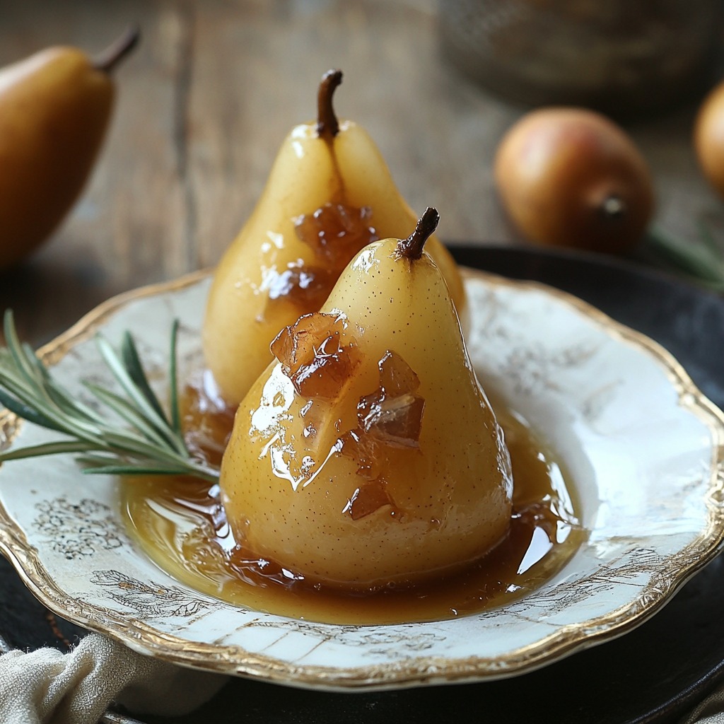 Pear Confit Recipe