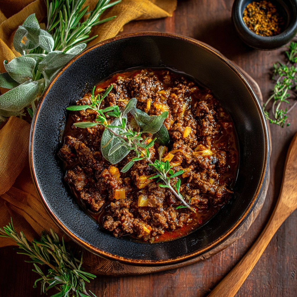 Bison in Wild Boar Ragu Recipe