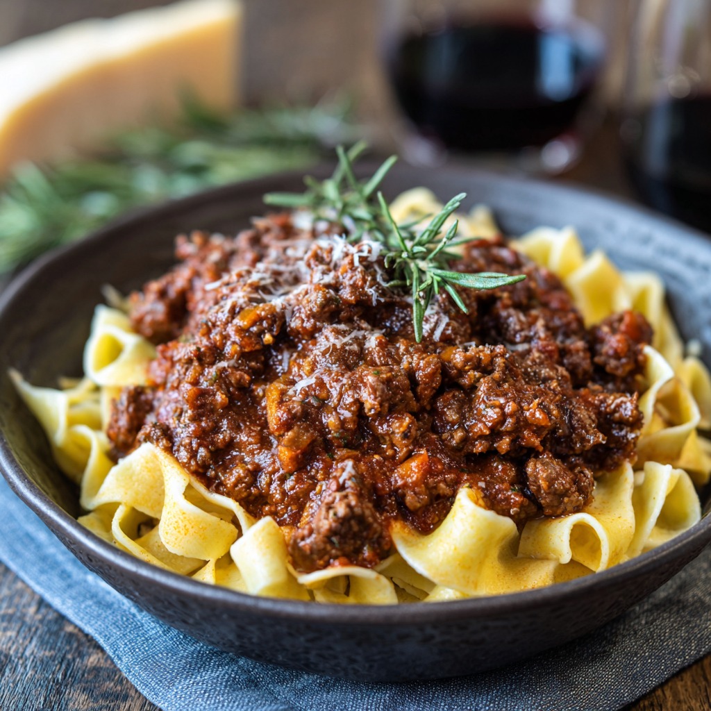 Bison in Wild Boar Ragu Recipe