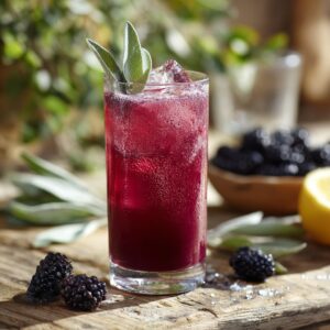 Blackberry Sage Lemonade Refresher Recipe