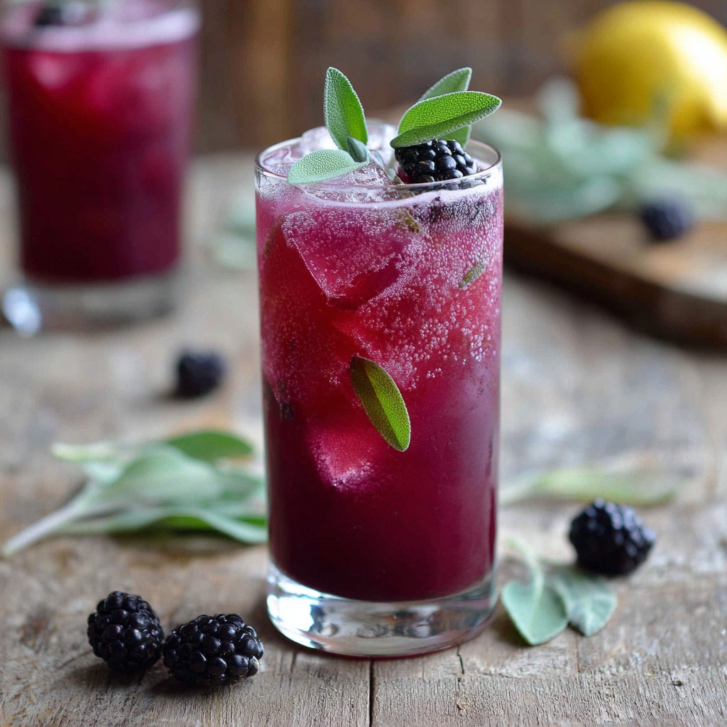 Blackberry Sage Lemonade Refresher Recipe