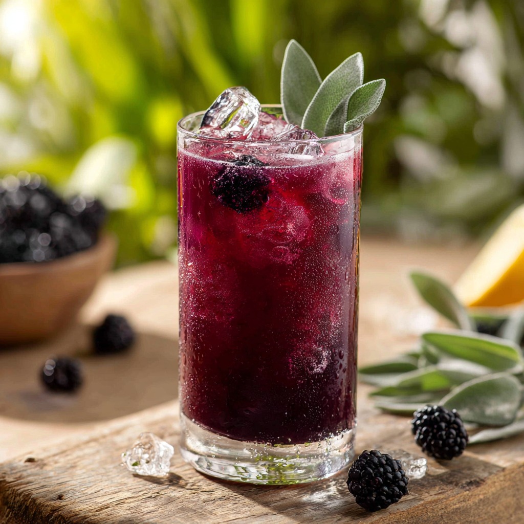 Blackberry Sage Lemonade Refresher Recipe