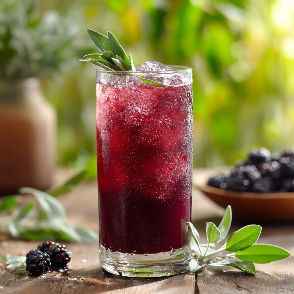 Blackberry Sage Lemonade Refresher Recipe