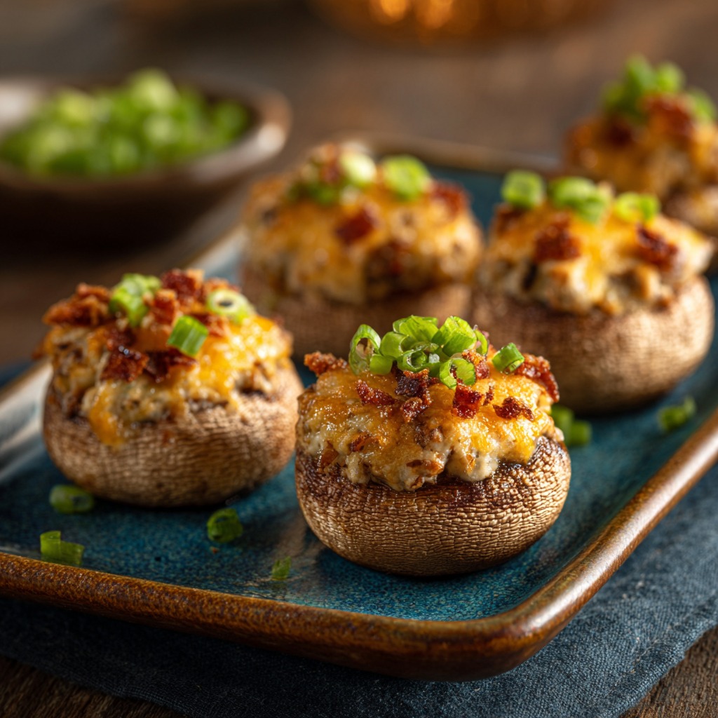 Longhorn Stuffed Mushrooms Recipe​