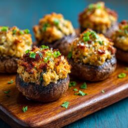 Longhorn Stuffed Mushrooms Recipe​