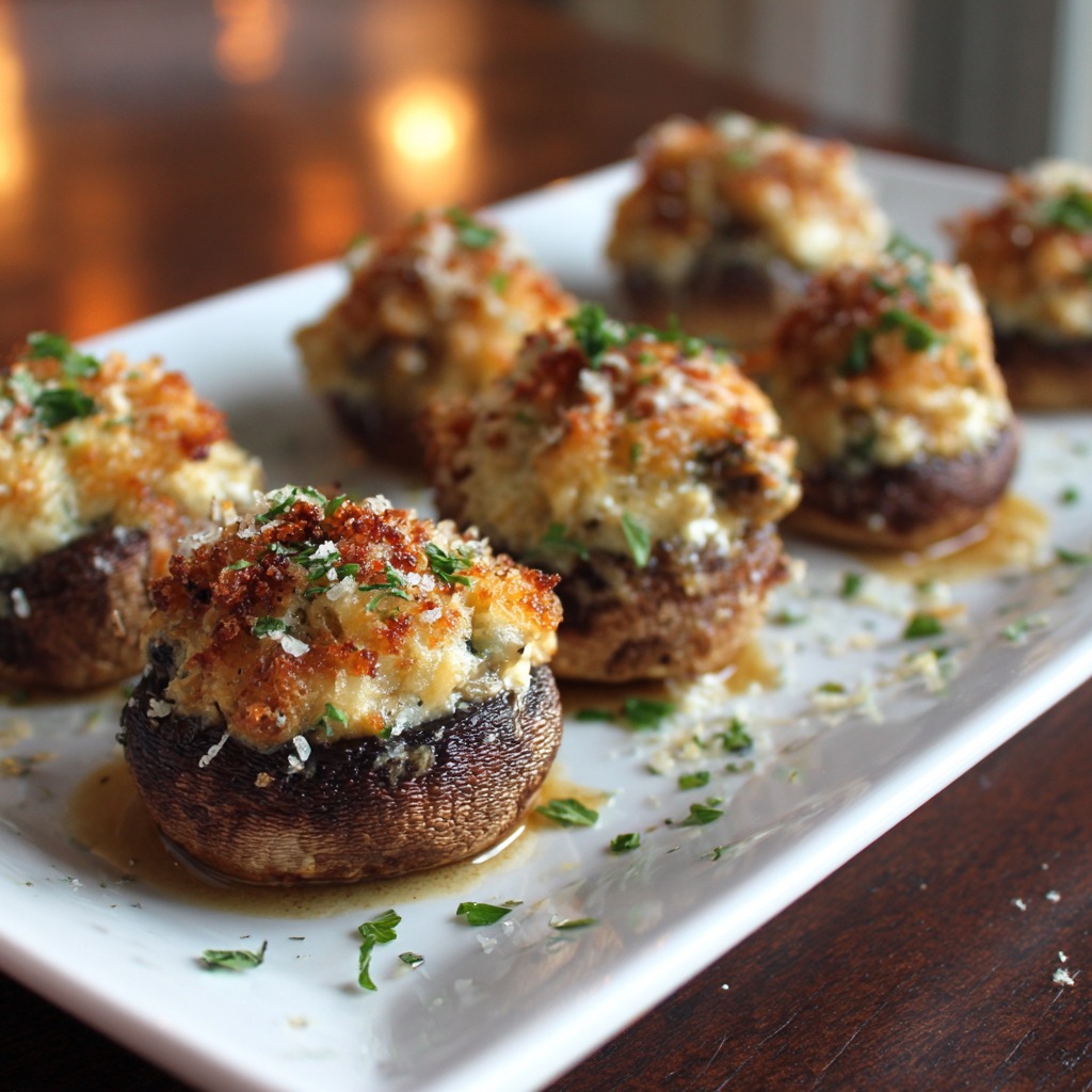 Longhorn Stuffed Mushrooms Recipe​