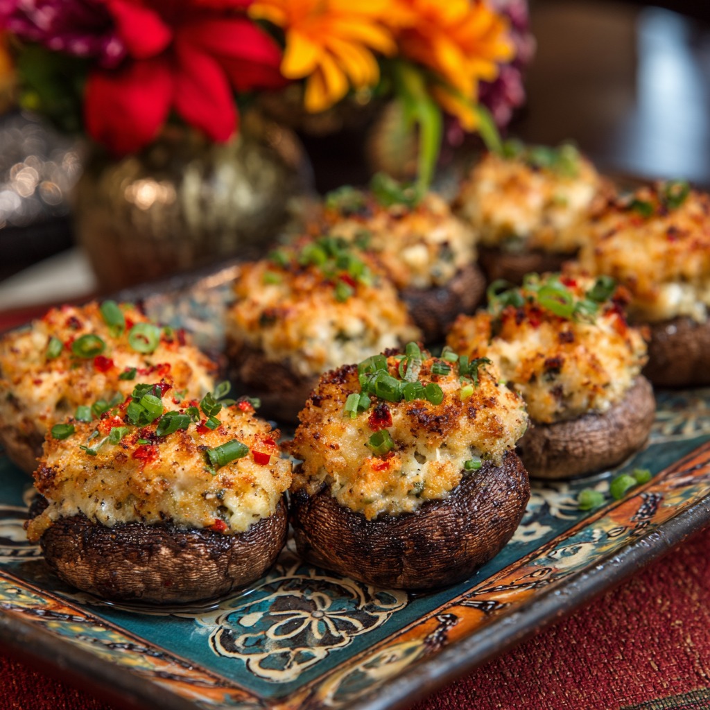Longhorn Stuffed Mushrooms Recipe​