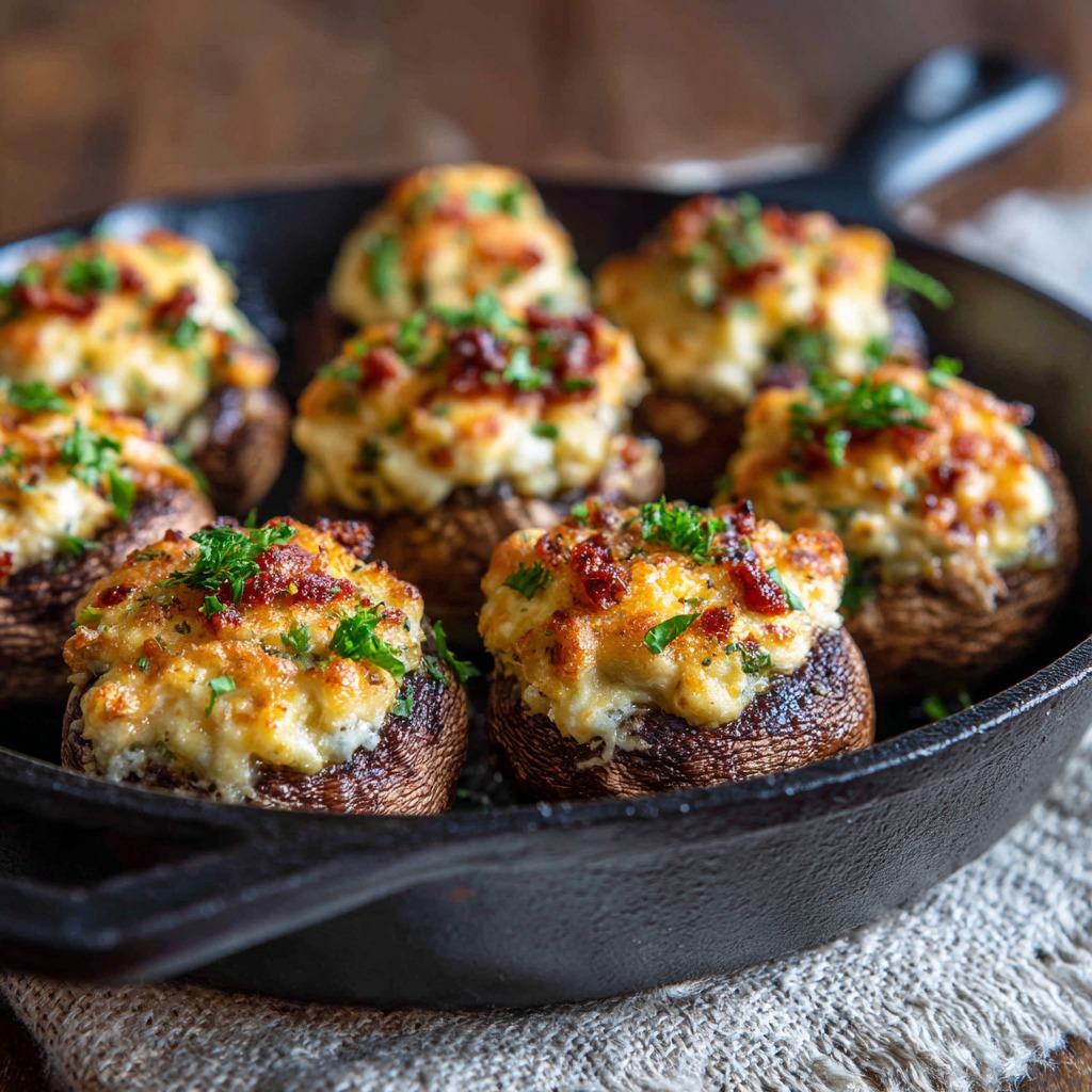 Longhorn Stuffed Mushrooms Recipe​