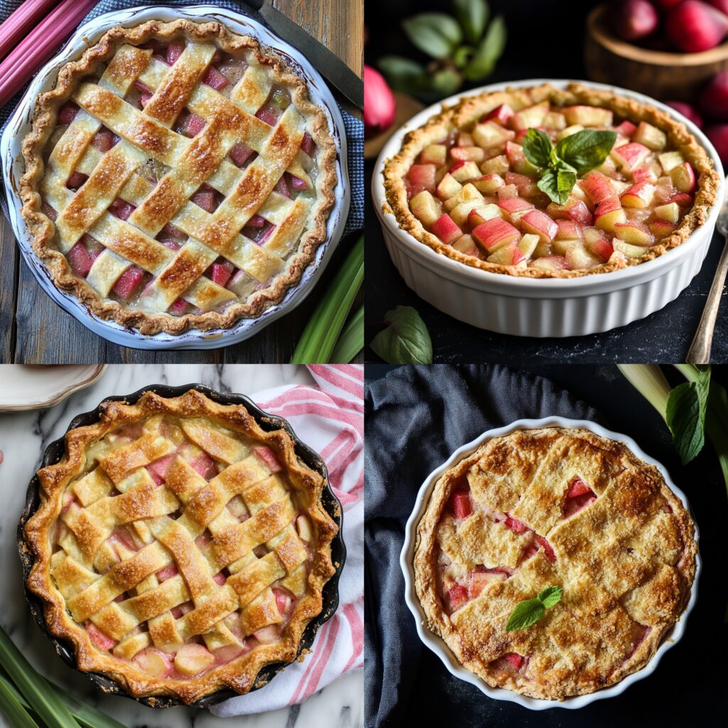 Crustless Rhubarb Pie Recipe​