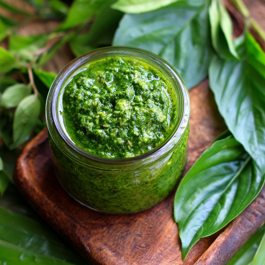 Thai Basil Pesto Sauce Recipe