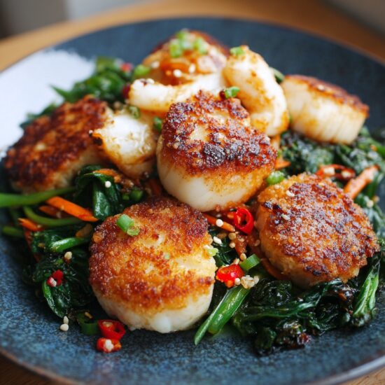 Fishcakes and Scallops Stir Fry Recipe