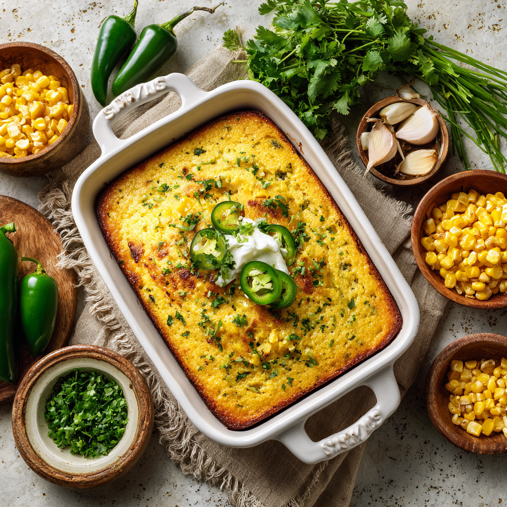 Jalapeno Corn Pudding Recipe​