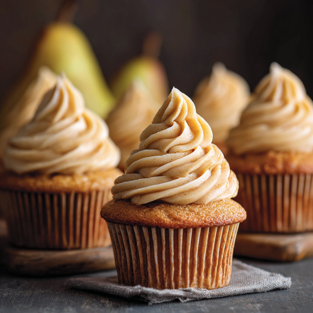 Pear Cupcakes Recipe
