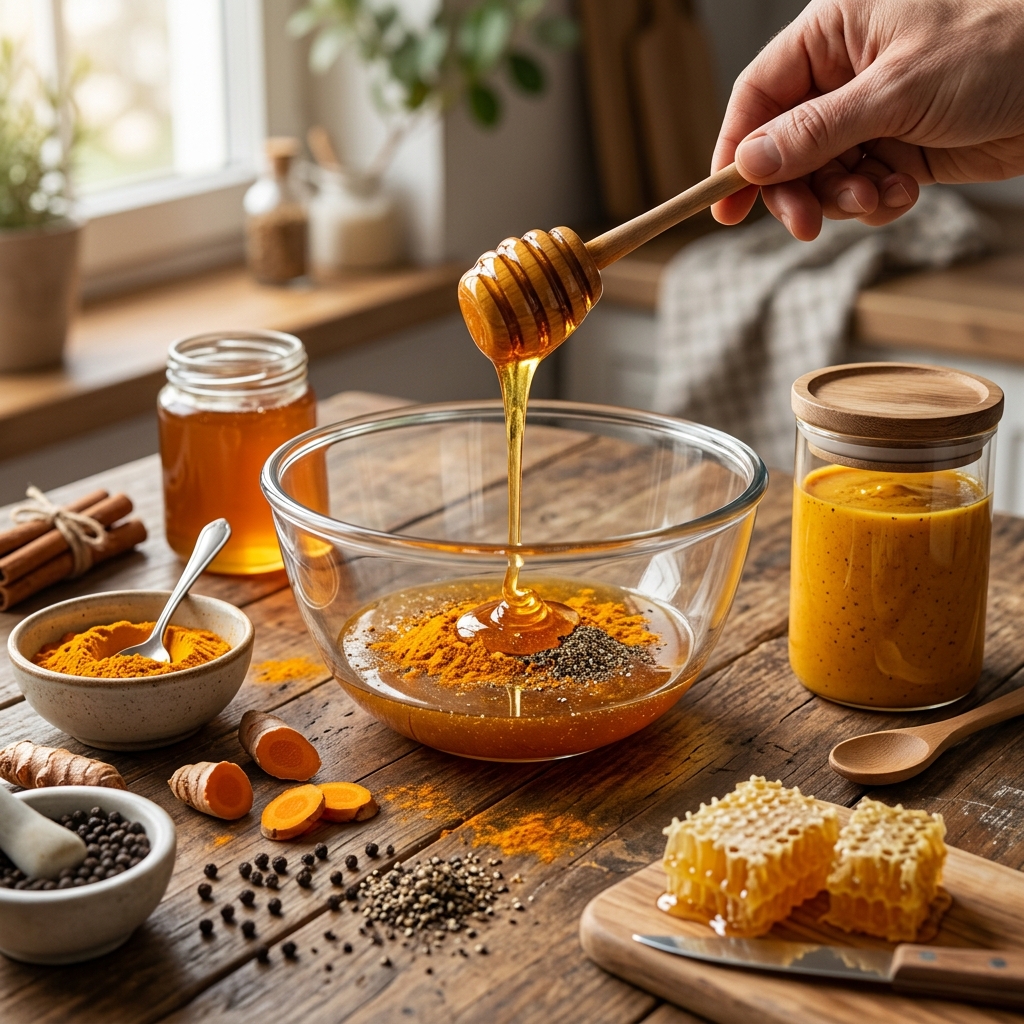 Golden Honey Hack With Turmeric and Black Pepper