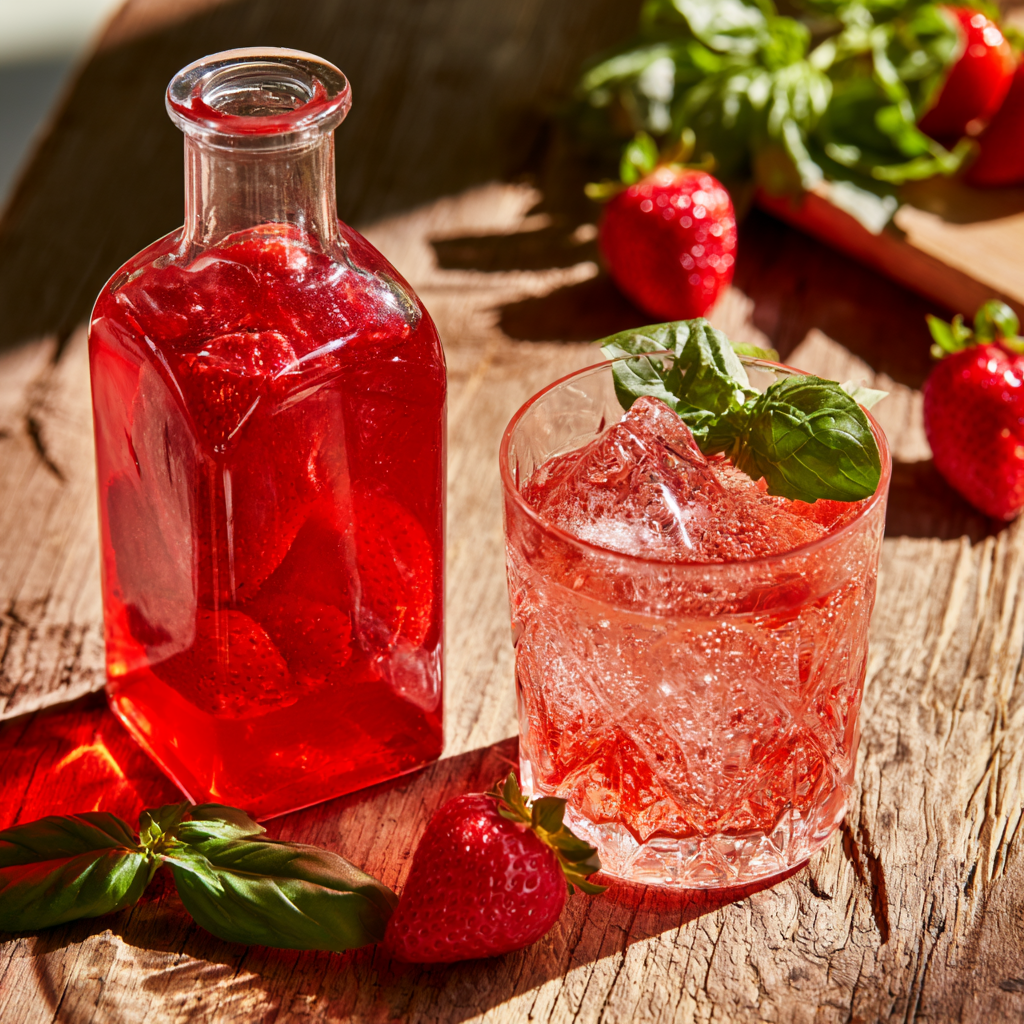 Strawberry Basil Shrub Recipe