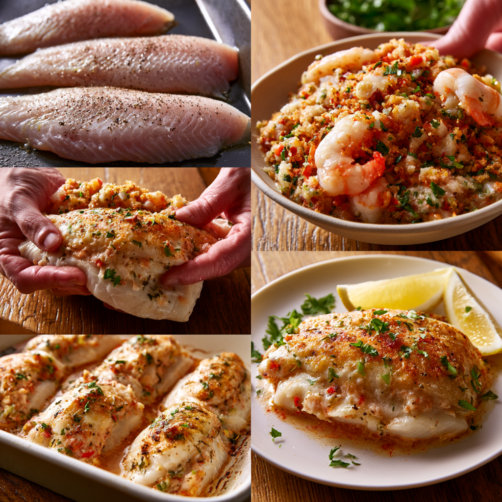 Stuffed Catfish Fillets Recipe