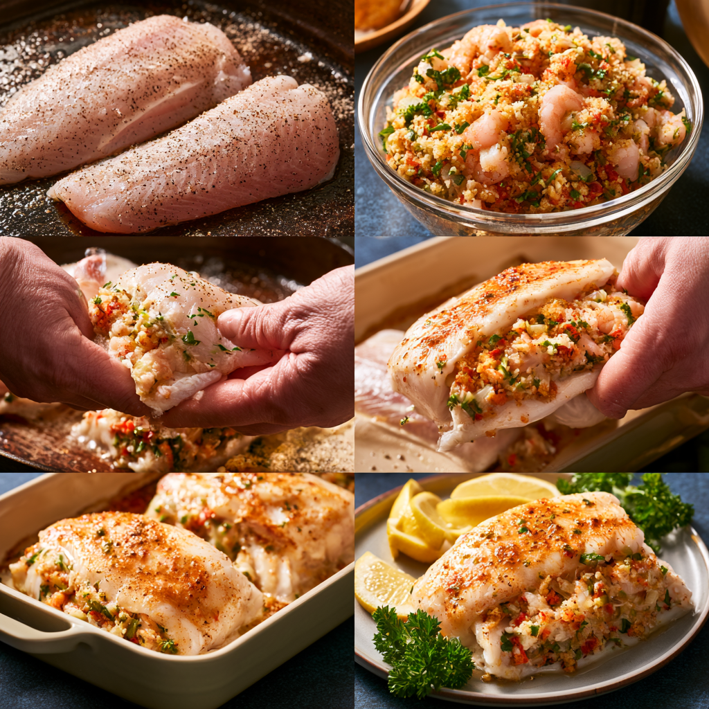 Stuffed Catfish Fillets Recipe