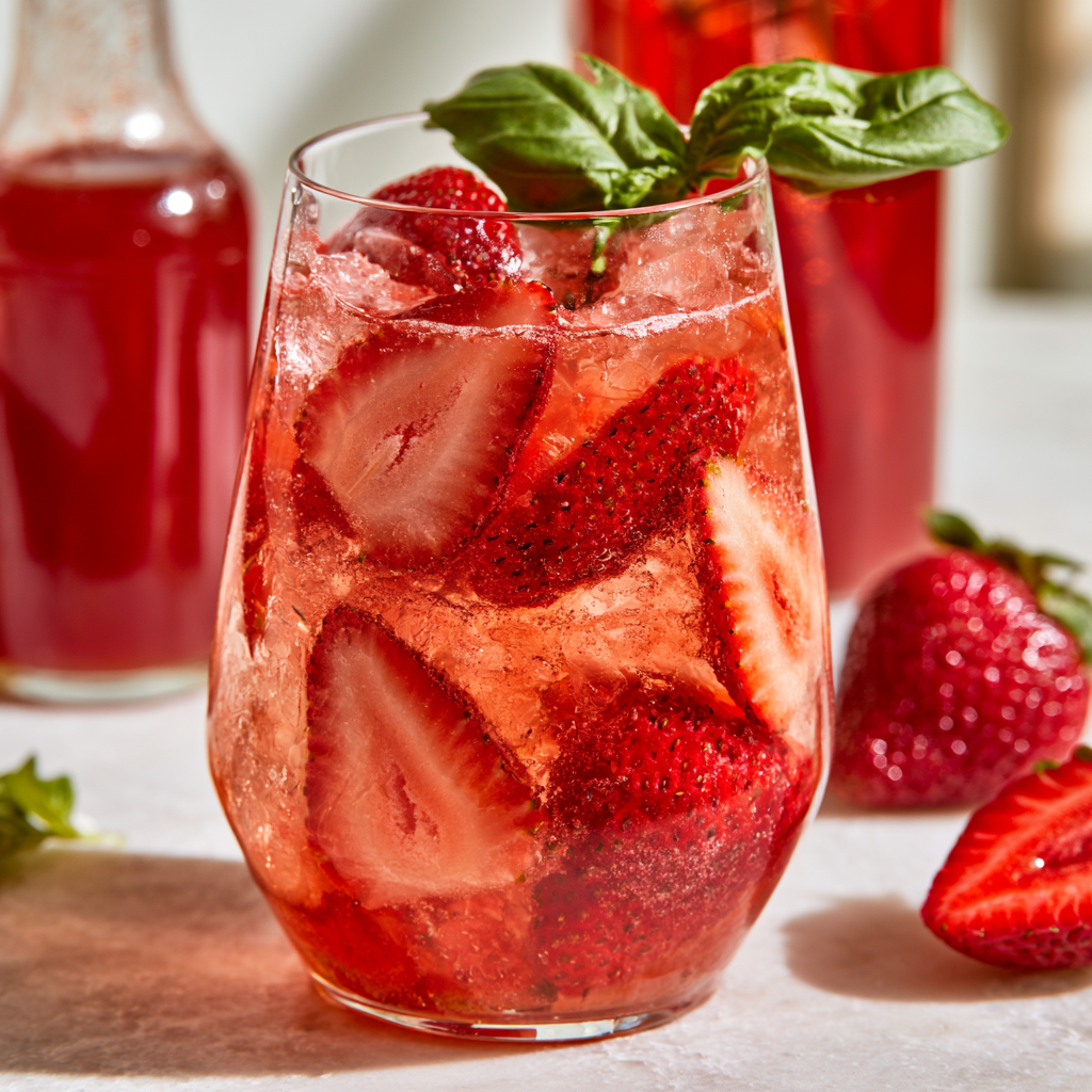 Strawberry Basil Shrub Recipe