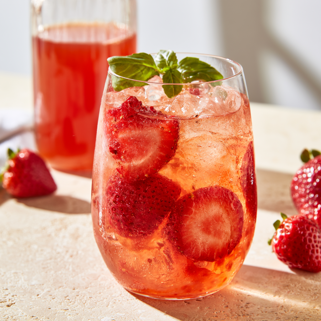 Strawberry Basil Shrub Recipe
