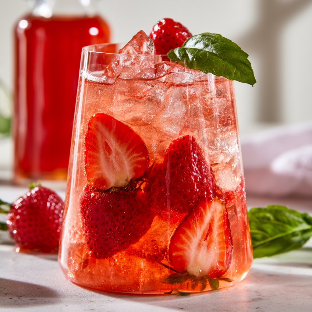Strawberry Basil Shrub Recipe