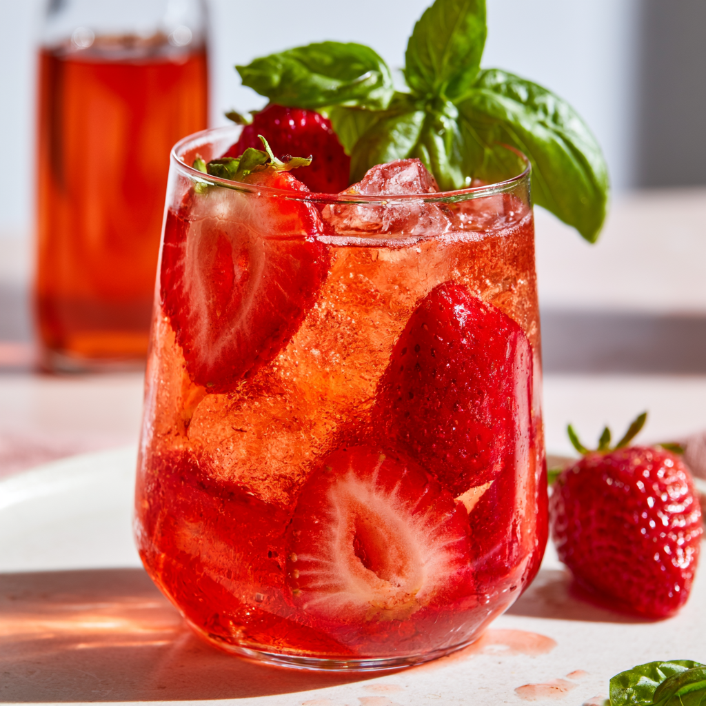 Strawberry Basil Shrub Recipe
